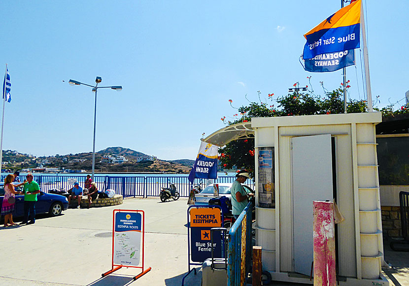 The port and the travel agency on Lipsi.