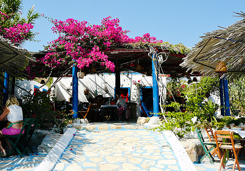 Dilaila Restaurant  at Katsadia beach in Lipsi.