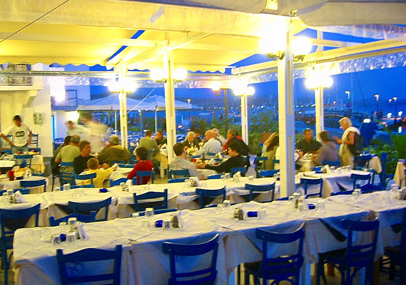 Flisvos Restaurant in Adamas on Milos.