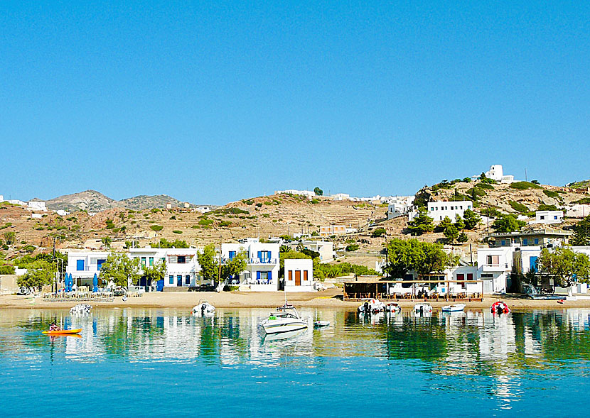 Don't miss a boat trip to Milos' neighboring island of Kimolos when you travel to Pollonia.