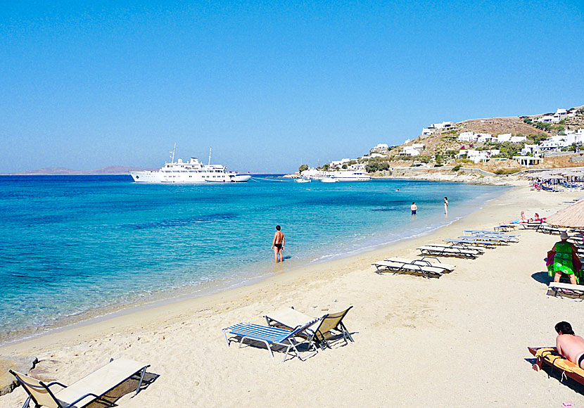 The best beaches on Mykonos. Agios Ioannis beach.