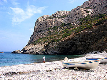 Lionas beach on Naxos.
