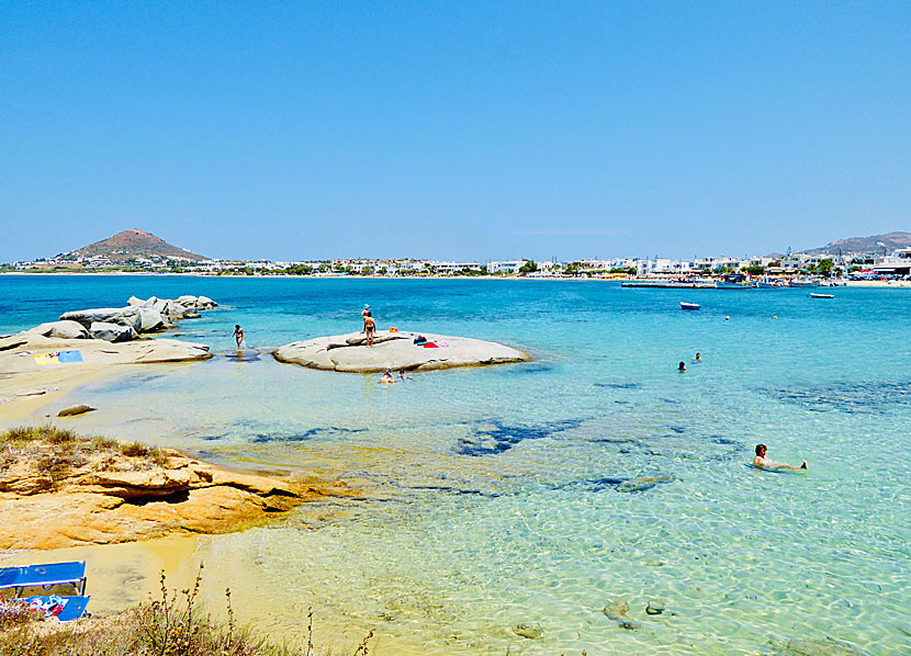 Agia Anna Paradiso beach on Naxos in Greece.