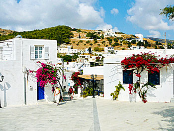 The village Lefkes on Paros.