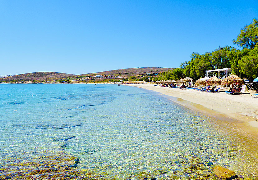 The best beaches on Paros. Krios beach.