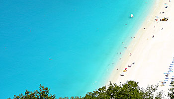 Mirtos beach on Kefalonia.