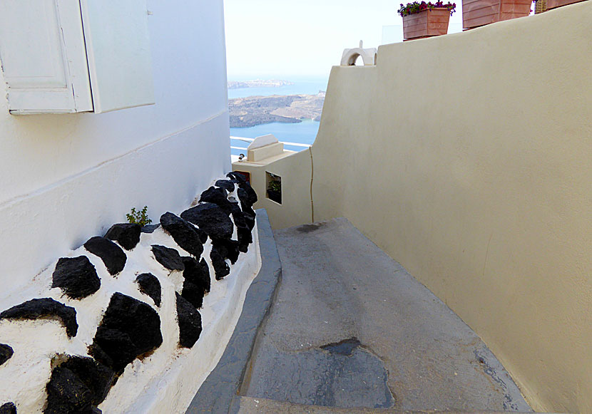Imerovigli is one of several villages on Santorini that are car-free.