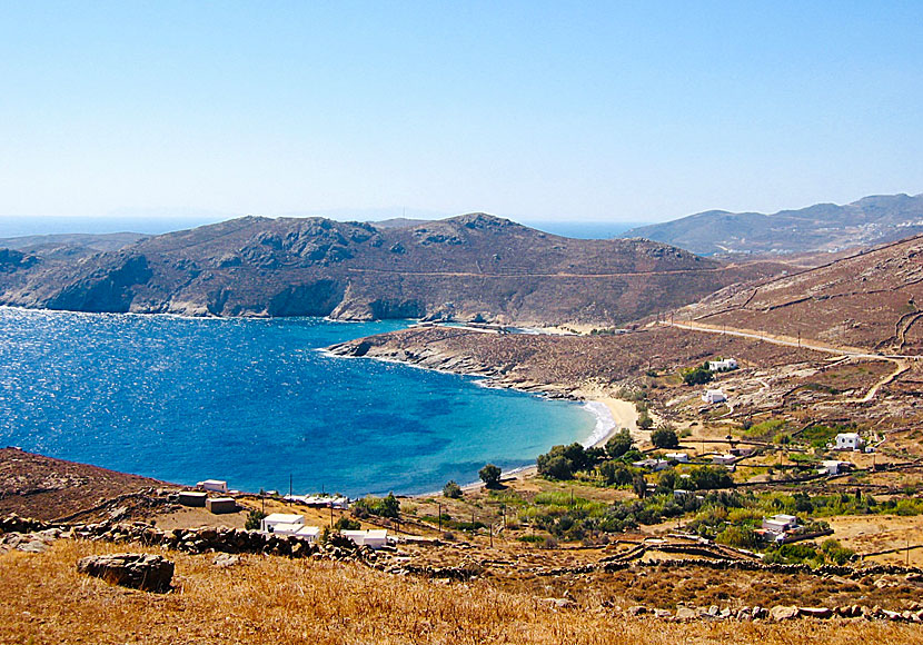 Agios Ioannis and Psili Ammos beaches on Serifos in the Cyclades.