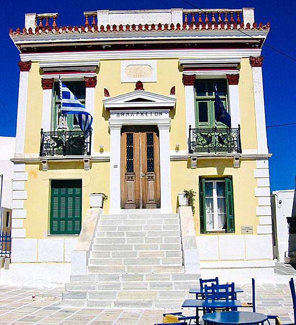 The beautiful Town Hall in Chora on Serifos.