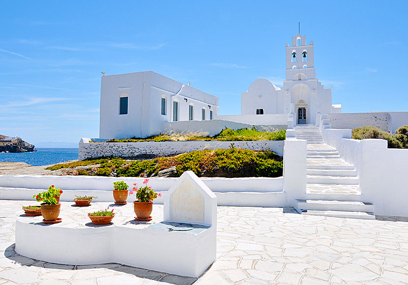 Monastery Chrisopigi on Sifnos in the Cyclades.