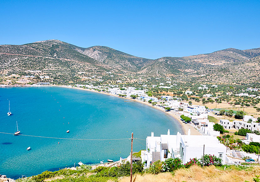 Don't miss Platys Gialos when you visit the Monastery of Chrisopigi on Sifnos.