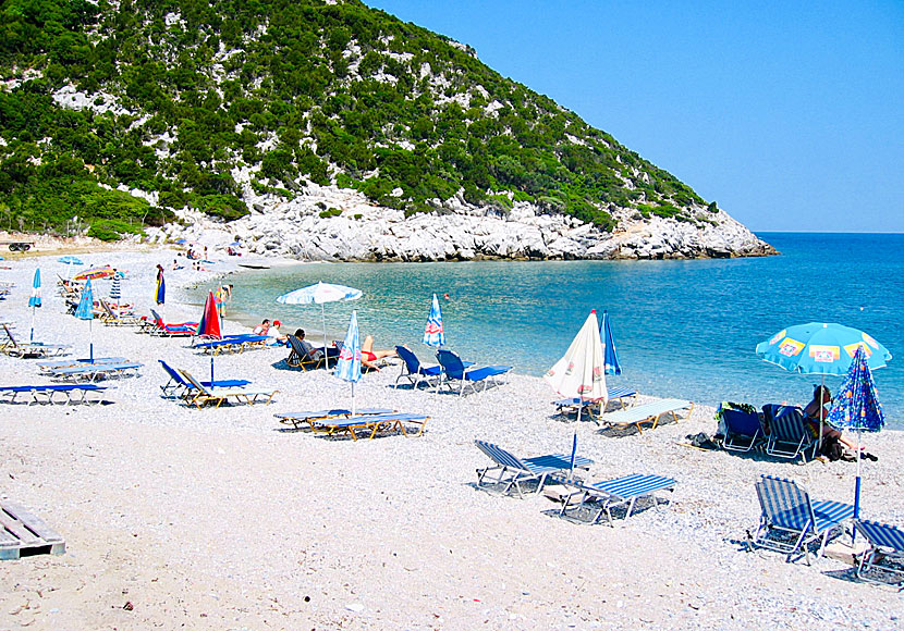 Glisteri beach on Skopelos.