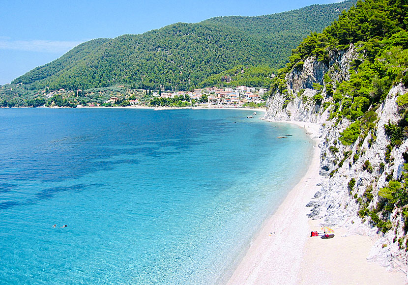 Hovolo beach on Skopelos in the Sporades.