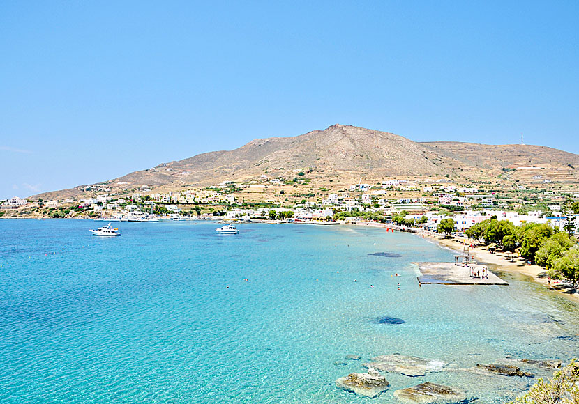 The beach in Finikas on Syros in the Cyclades.