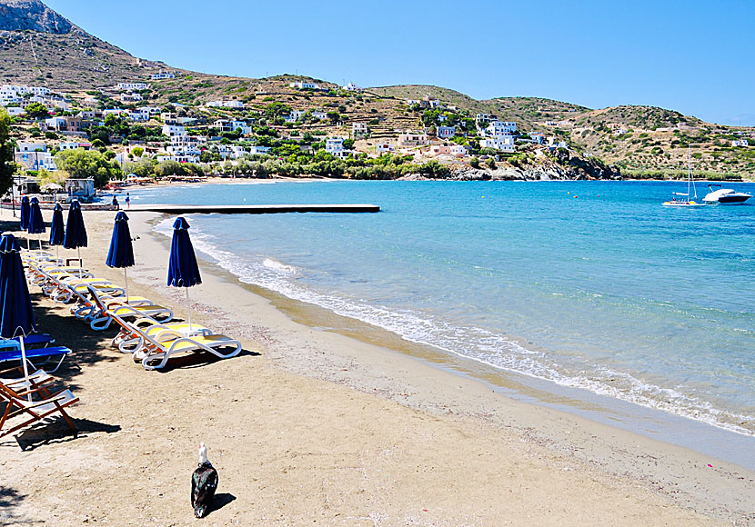 Kini beach on Syros in Greece.