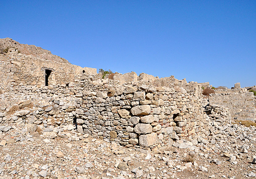 Ruins of the once fine village of Gera on Tilos
