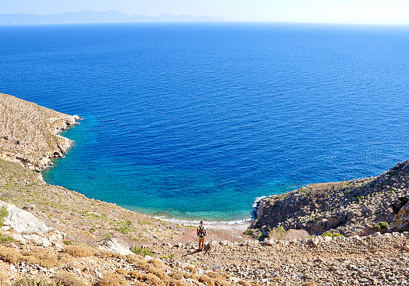 During the hike to Gera, you can enjoy the most beautiful views and landscapes of Tilos.