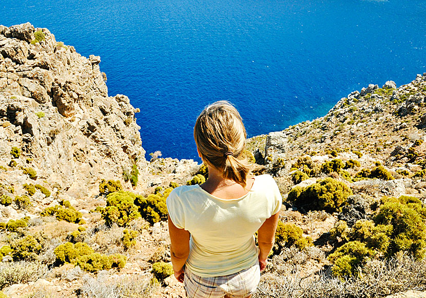If you are afraid of heights, there are hikes you should avoid on the island of Tilos in the Dodecanese.