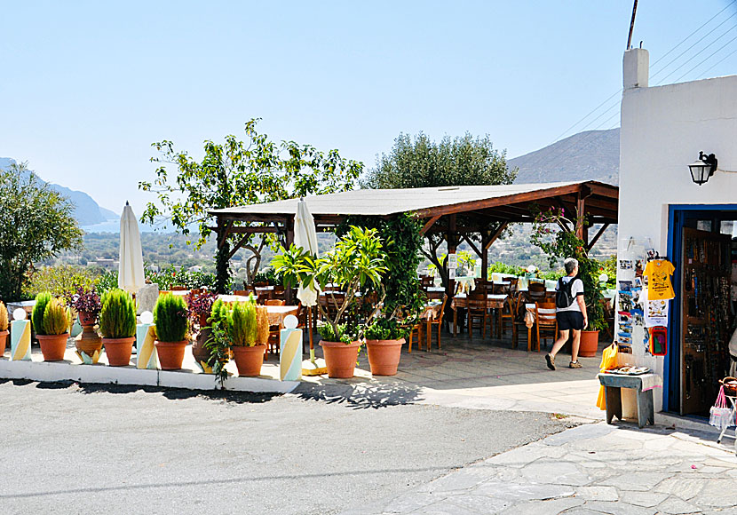 Taverna To Kastro in Megalo Chorio on Tilos in the Dodecanese.