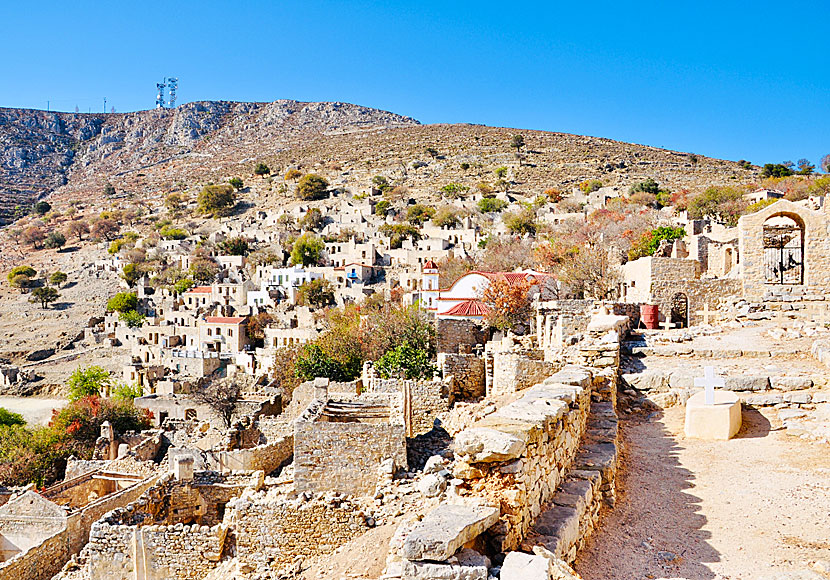 The abandoned village of Mikro Chorio on Tilos.