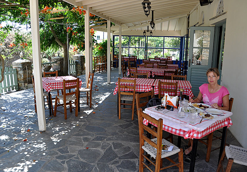 Do not miss the tavern in Mesi, located along the road to Livada beach, on Tinos in Greece.