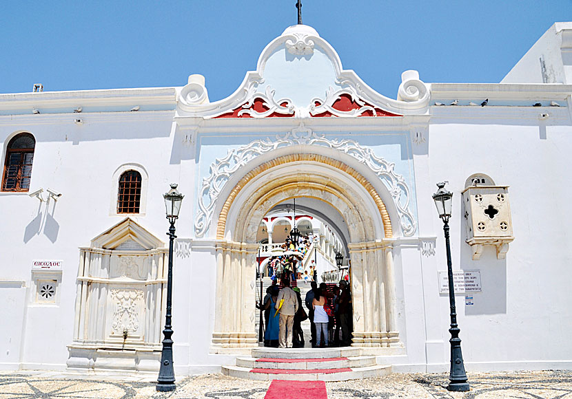 Panagia Evangelistria church is not to be missed when you travel to Tinos in Greece.