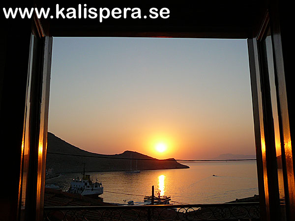 Sunrise from the island of Chalki.
