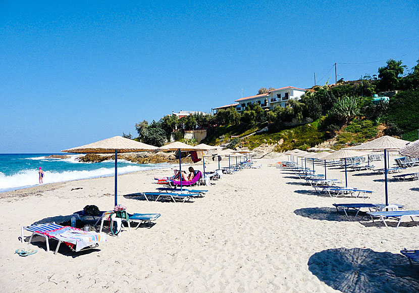 Livadi and Messakti are two fine sandy beaches in Armenistis on Ikaria in Greece.