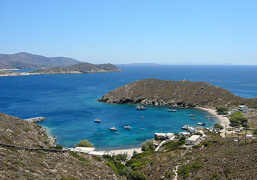 Keramidou beach on the island of Thymena which is near Fourni in Greece.
