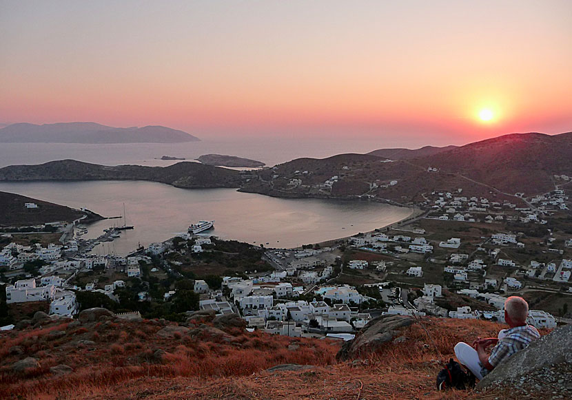 The beautiful sunset from Chora is not to be missed when you are on Ios in the Cyclades.