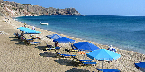 Paleochori beach.