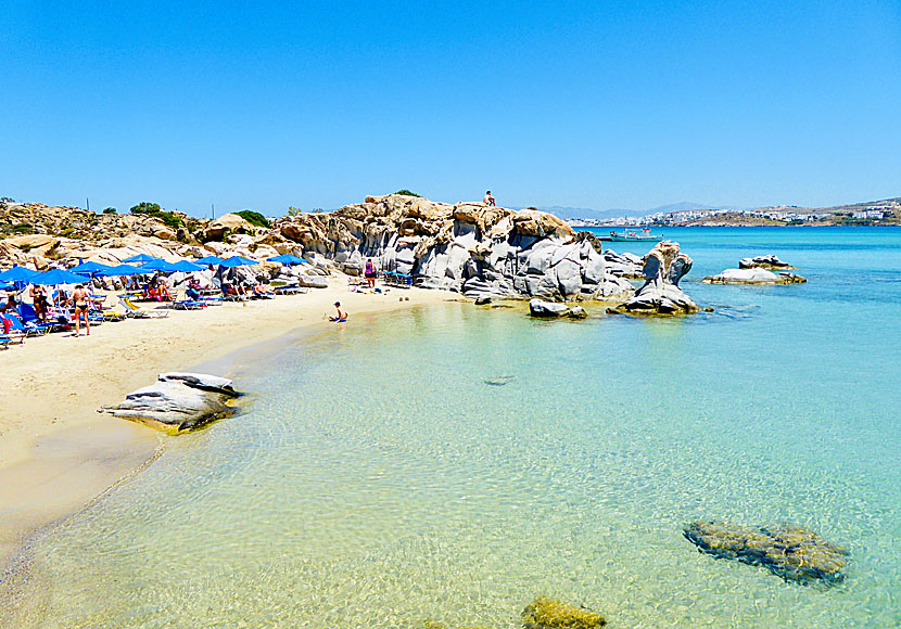 Kolymbithres near Naoussa on Paros is one of the best sandy beaches in the Cyclades.