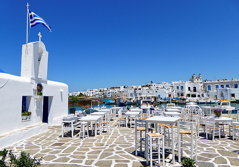 Cozy Naoussa on Paros in the Cyclades is one of the finest villages in the Greek archipelago.