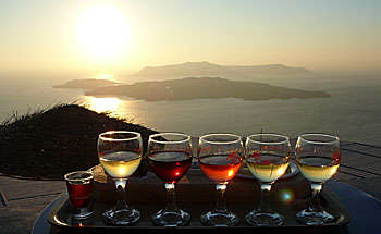 View from Santo Wines.