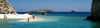 White island close to Lipsi