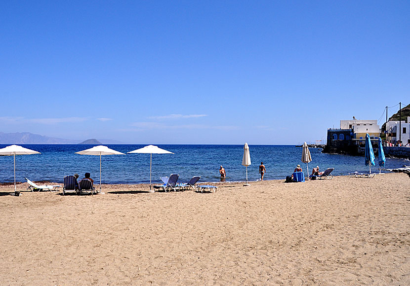 The town beach in Mandraki on Nisyros.