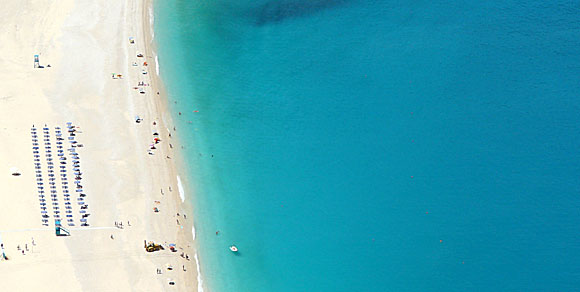 Myrtos beach.