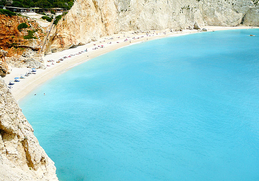 Porto Katsiki beach on Lefkada is one of Greece's best beaches.