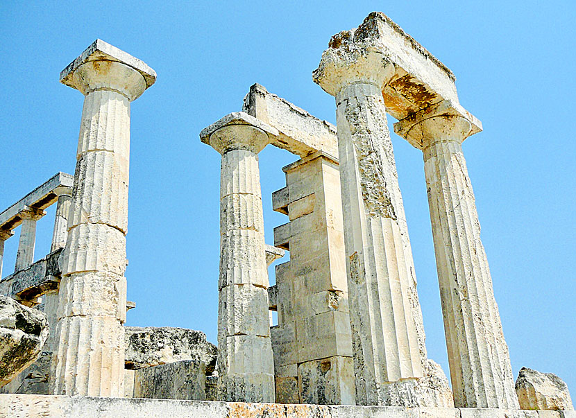 The Temple of Aphaia on Aegina is one of Greece's best preserved Doric temples.