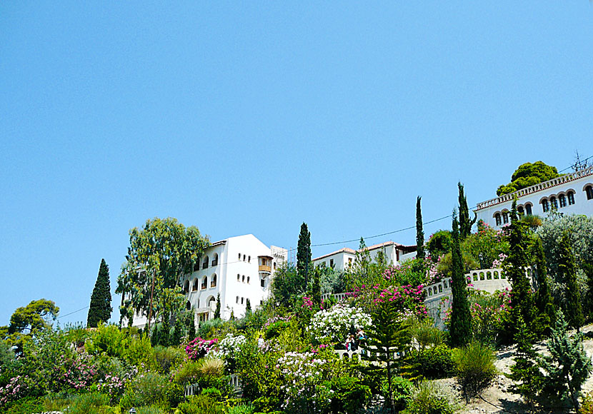 The monastery area above Agios Nektarios Monastery on Aegina near Athens.
