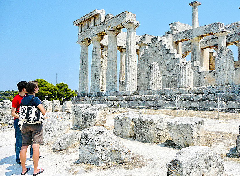 The Temple of Aphaia is quite similar to the Parthenon in the Acropolis of Athens.