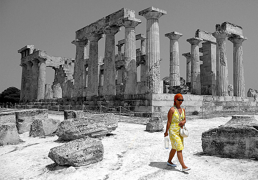 Old and new in the Temple of Aphaia on Aegina.