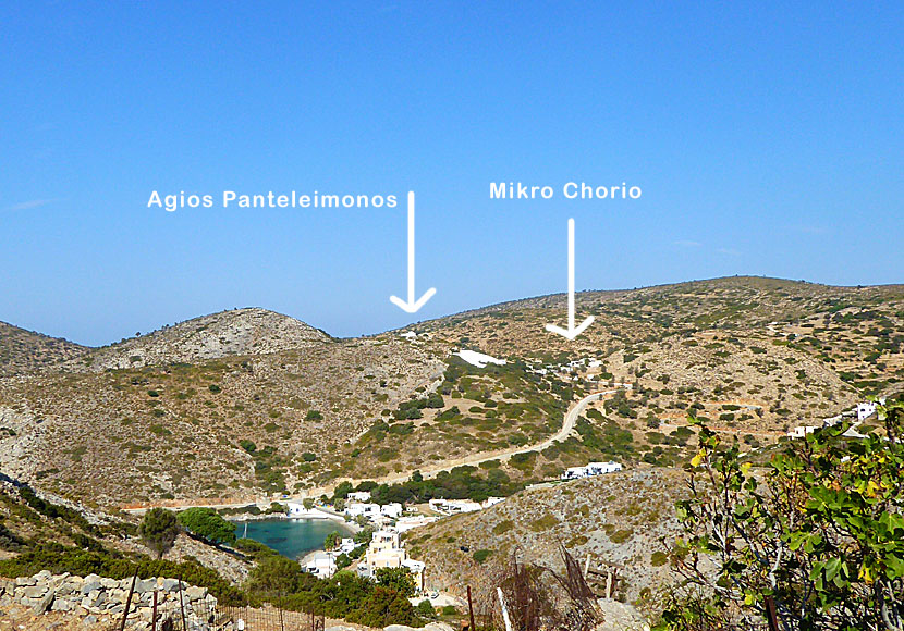 The village of Mikro Chorio on Agathonissi.