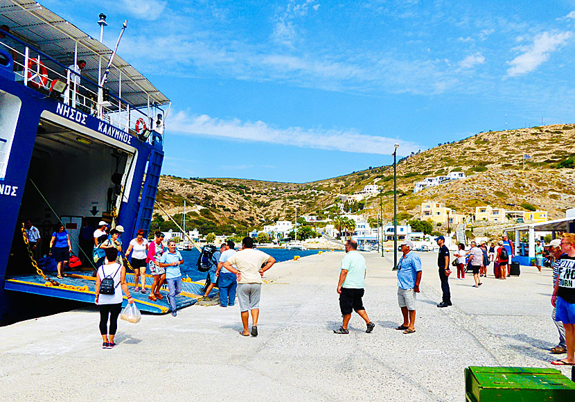 Nisos Kalymnos in the port of Agathonissi.