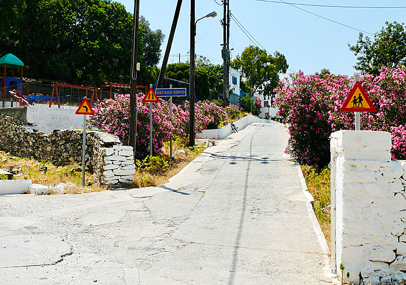 The village of Megalo Chorio on Agathonissi in Greece.