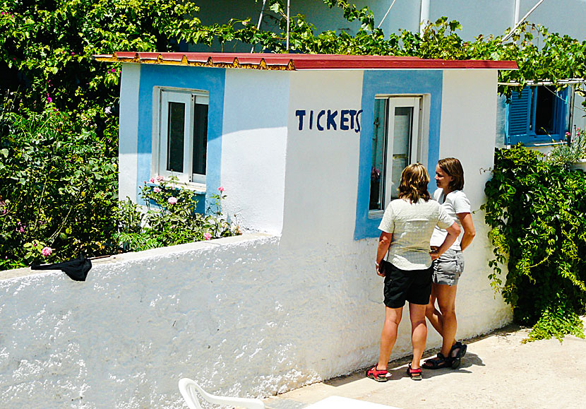 Buy boat tickets in the travel agency at Agathonissi.