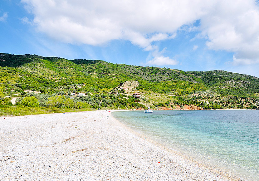 The beach Agios Dimitrios beach on the island of Alonissos in Greece.