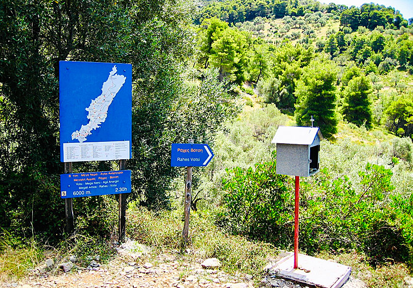 Hiking maps for Alonissos.