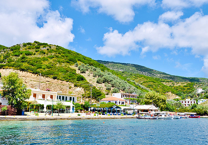 From Skiathos and Skopelos there are excursion boats to the villages of Steni Vala and Kalamakia on Alonissos.