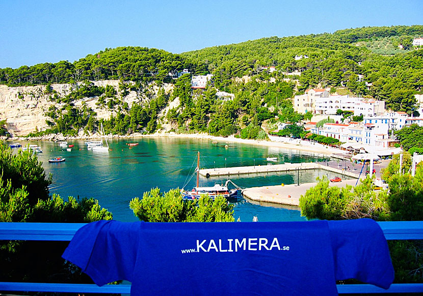 View from Casa Nina in Patitiri on Alonissos.